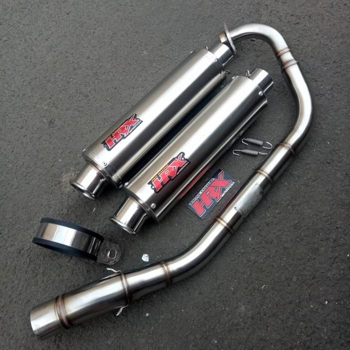 Knalpot HRX Satria Fu Full Sistem Ngaceng Bore Up