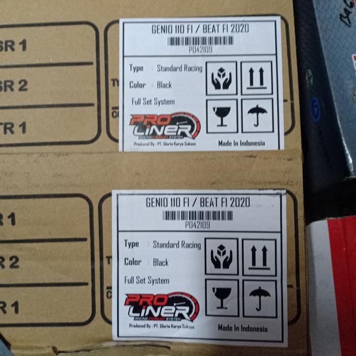 Knalpot Proliner Standart racing Genio 110 Fi Beat Fi 2020