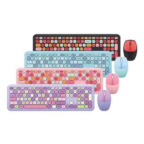 MOFii Keyboard Wireless Mouse Wireless Set 2.4G Candy / SWEET