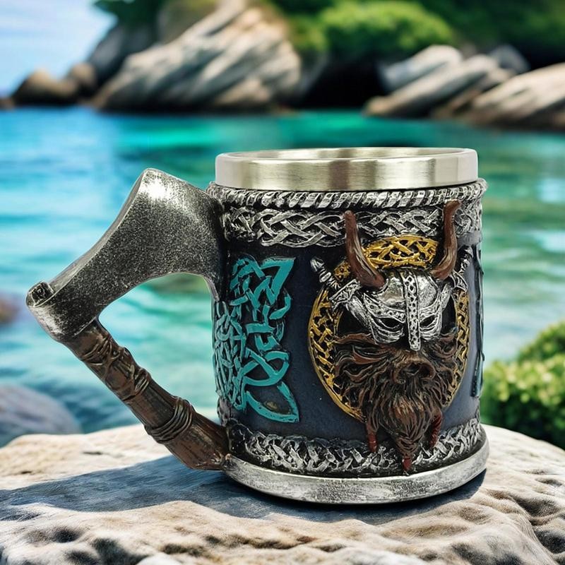 Gothic Beer Mug 450ml Drinking Gothic Coffee Cup Large Capacity Tea Mug Travel Coffee Mug for Family