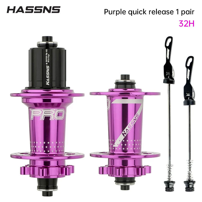 HASSNS Cube Pro 7 Cube Arc 32 36 Hole MTB Bearing Bike Rear Hub Quick Release 32H 36H Four Palin 7 8
