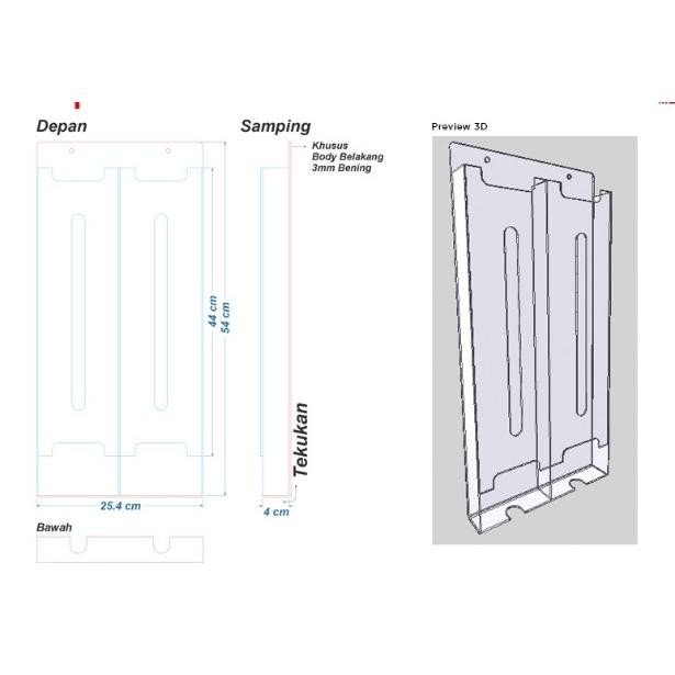 akrilik tempat mie/display mie instan/wadah mie/rak mie