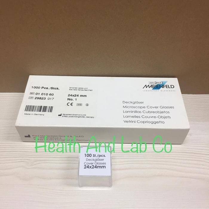 Deck Glass / Cover Glass Microscope 24x24