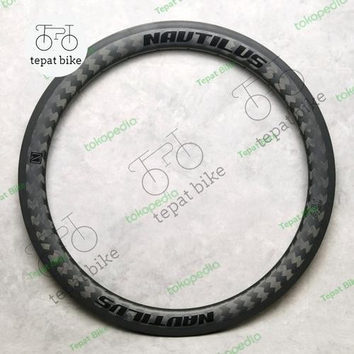 Velg Rims Nautilus Carbon Ukuran 451 / 20+ 28Hole Black Rimsbrake