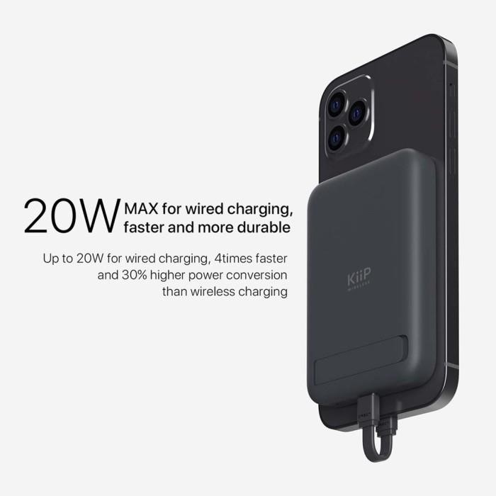 Kiip Wireless Ew52 Powerbank 20W 10000Mah Magnetic Magsafe Iphone 15