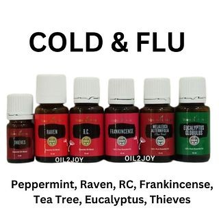 ColdFlu Blend Rc Raven Thieves Frankincense Lemon Peppermint Eucalyptus Batuk Pilek Flu Bapil Cough
