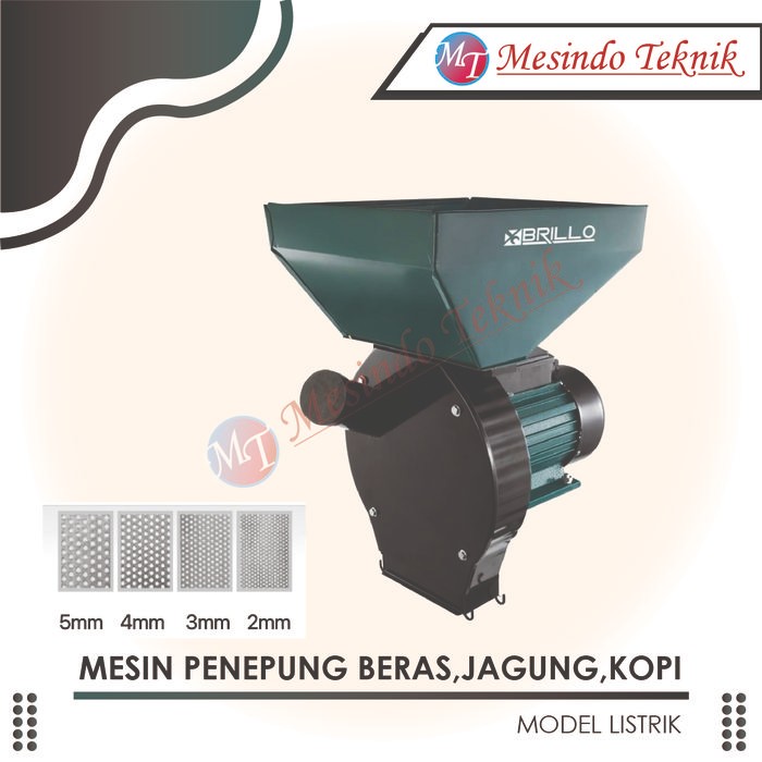 Mesin Penepung Tipe BR-1500 untuk Beras, Kopi, Jag & Biji Bijian Model Listrik