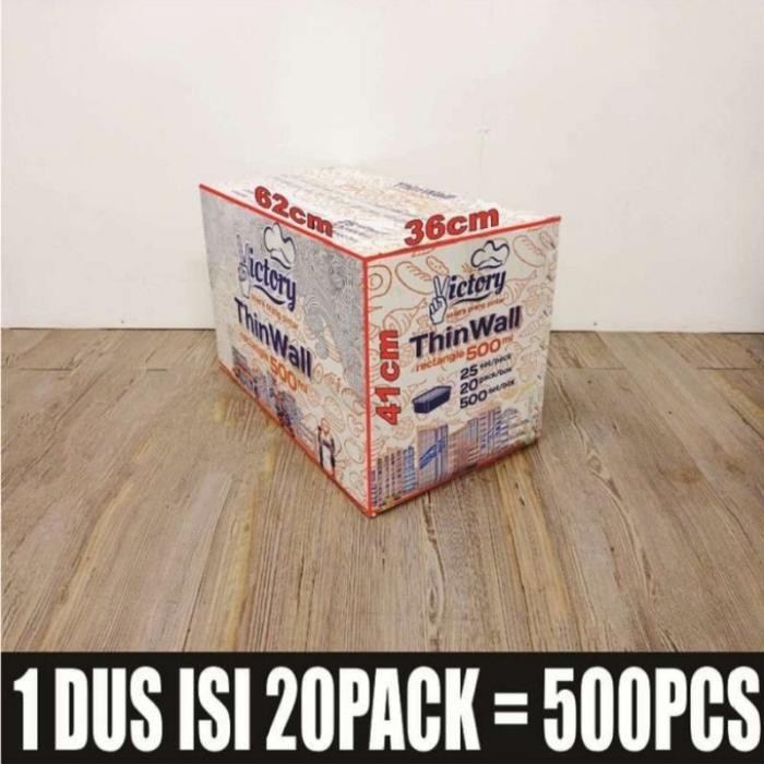 Thinwall 500ml Rect 500pcs/Dus