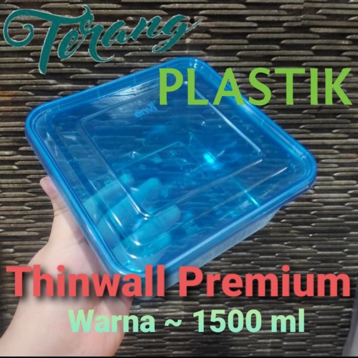 Thinwall warna 1500ml SQ Kotak makan isi 25 set