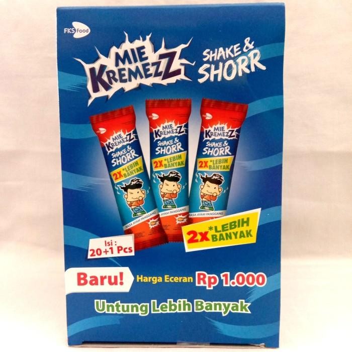 

(Expert) MIE KREMEZZ Shake & Shorr Rasa Ayam Panggang 16gr Isi 20+1 pcs