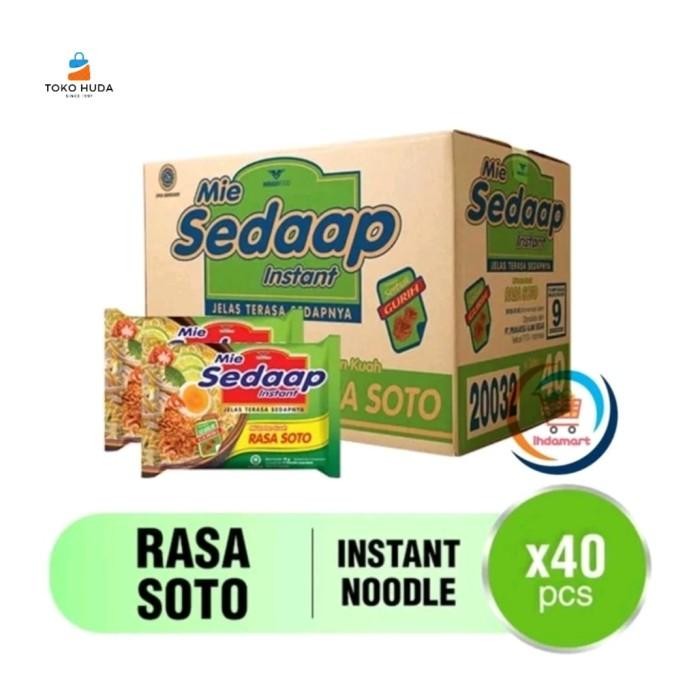 

(Expert) MIE SEDAAP GORENG 1 Dus l Mie Sedaap Soto 1 Karton Isi 40 pcs