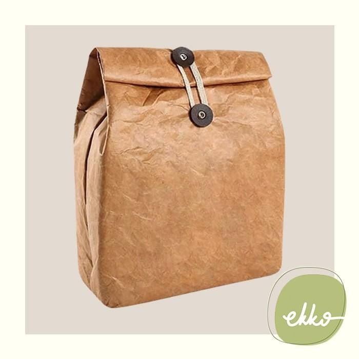 

(Expert) Insulated Tyvek Brown Paper Lunch Bag by Greater Good / Tas Bekal