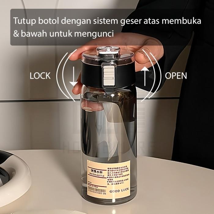 

(Expert) HUGO Botol Air Minum Aesthetic Water Bottle Termos Botol Bening Transparan BPA FREE