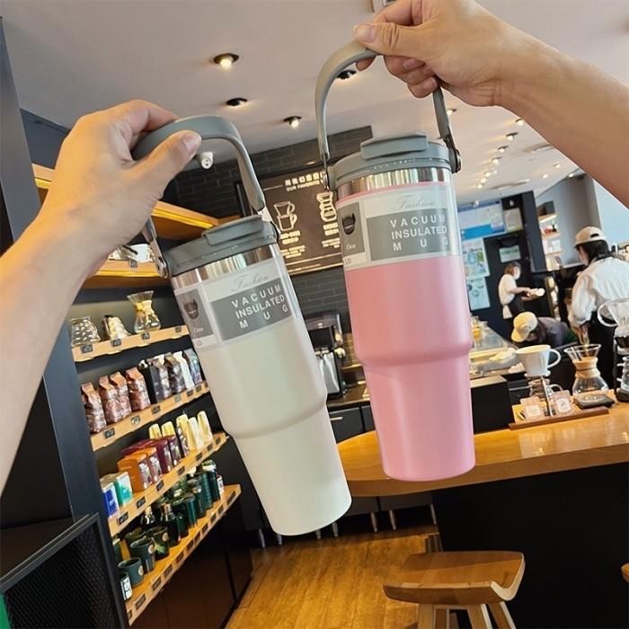 

(Expert) Tumbler Handle 3in1 ORIGINAL 900ml/ Botol Minum Portable Stainless Steel Vacuum Insulated