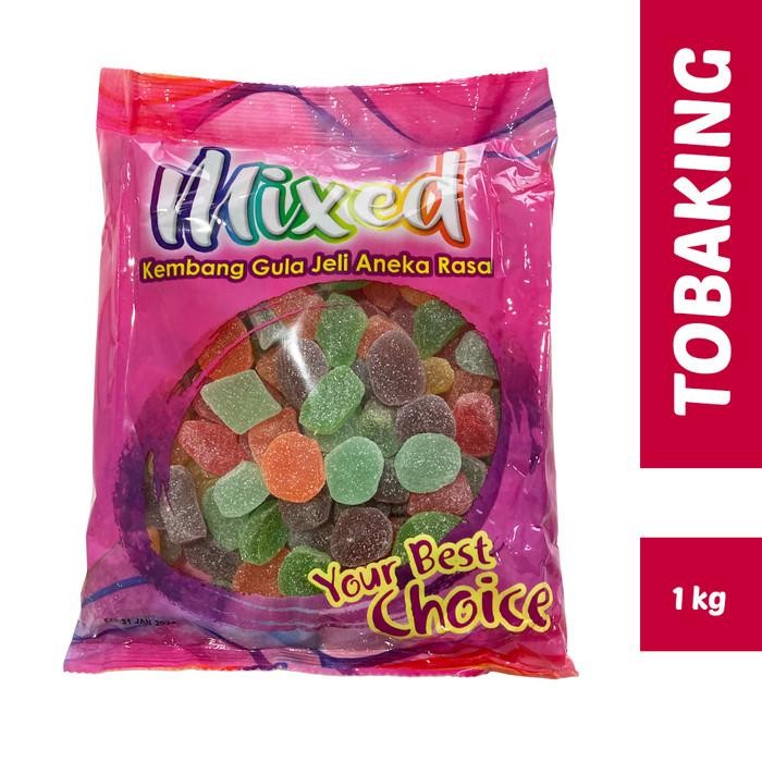 

(Allthebest) Permen Jelly Waisun Mixed 1kg Jeli Warna Warni Aneka Rasa