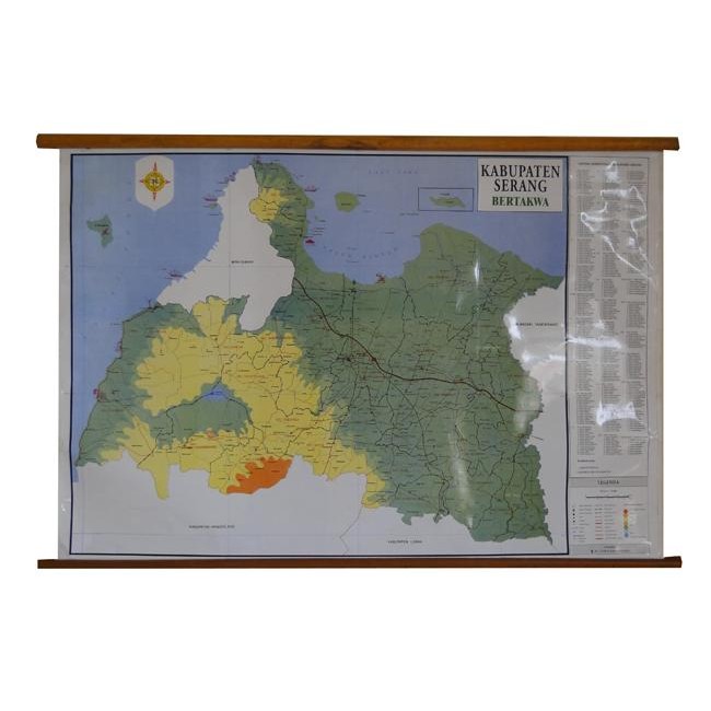 

TERBARU! Peta Kabupaten Serang (Bingkai)