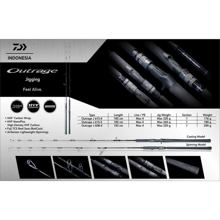 ROD DAIWA OUTRAGE JIGGING J60B-4 (OH)