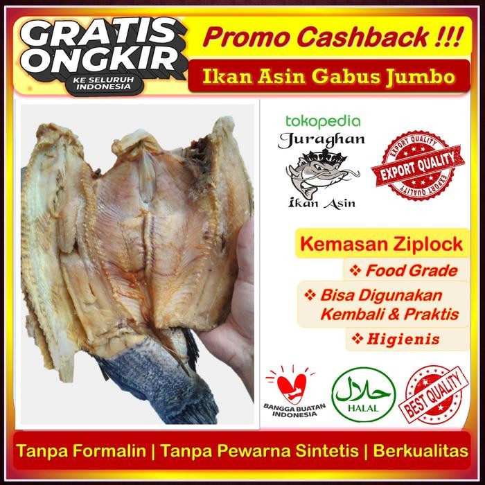

Ikan Asin Gabus Jumbo Kering TerEnak Kualitas Export di Tangerang