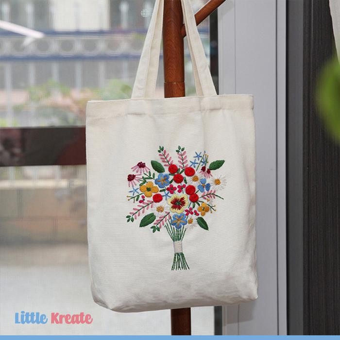

EG#105 DIY Tas Kain Sulam / DIY Hand Embroidery Totebag Set