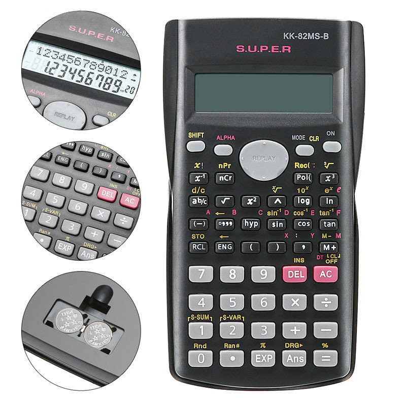 

Scientific Calculator with 240 Functions and 2-Line Screen Multi-purpose Portable Student Calculator