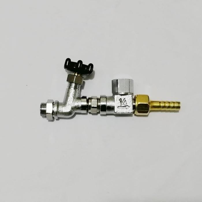 Kran pembuangan air + Steam trap setrika uap