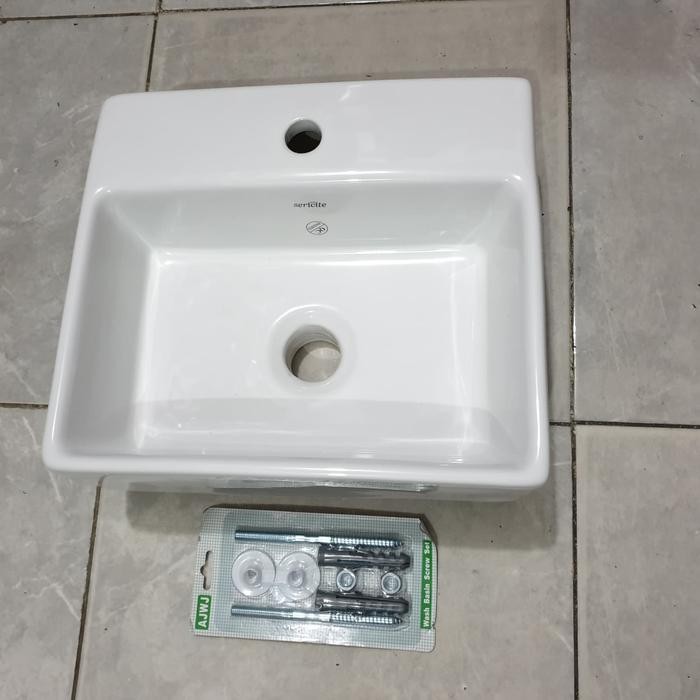 Paling Berkualitas Wastafel Keramik Kotak Sericite Promo