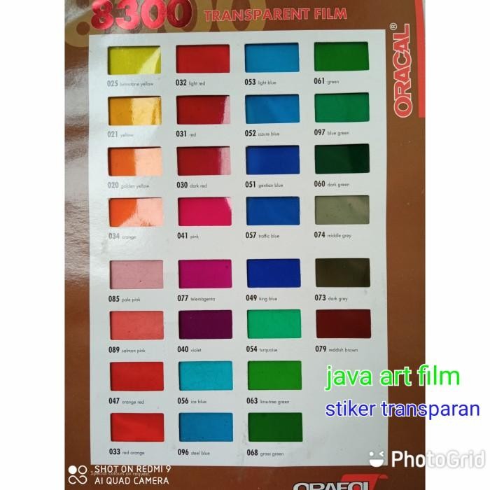 (Expert) stiker oracal transparan 8300