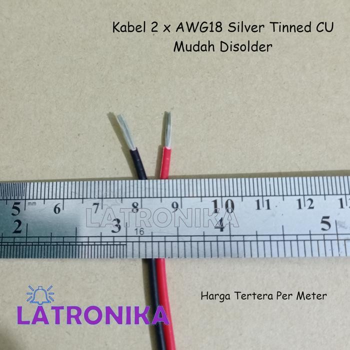 Per Rol 100m Kabel 2 x AWG18 Silver Tinned Cu Per 100 Meter 18AWG x 2 Cable AWG 18 AWG Roll