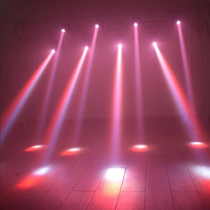 Lampu Laser Sorot Lighting Panggung Mini LED Disco RGB Putar Spotlight