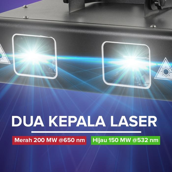 Lampu Laser Beam Panggung Lighting RGB DMX Disco Bar Party Lampu Disco