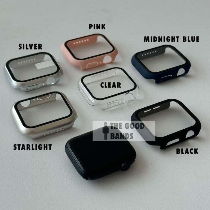 

(Expert) Case Apple Watch SE 6 5 4 Casing & Glass Full Cover TG Hard 40mm 44mm