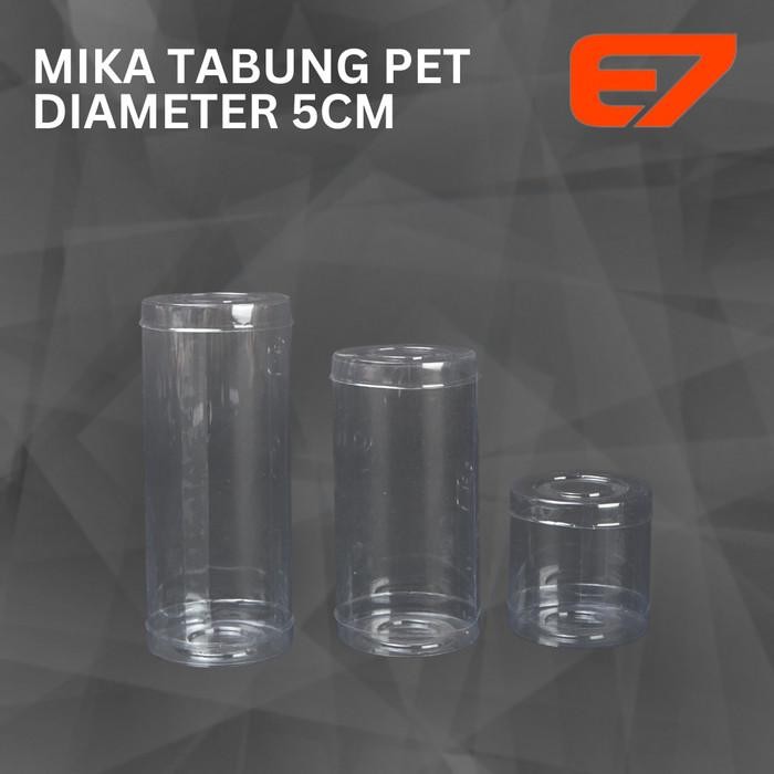 (Expert) Mika Toples Tabung Plastik PET - Kaleng Plastik - Toples Diameter 5cm