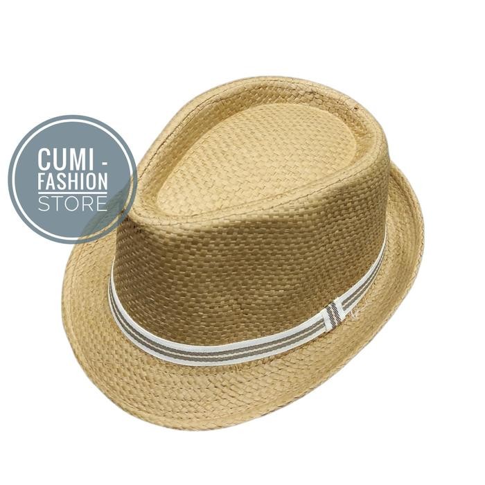 Topi Fedora Hat Pria Wanita Dewasa Import Coklat