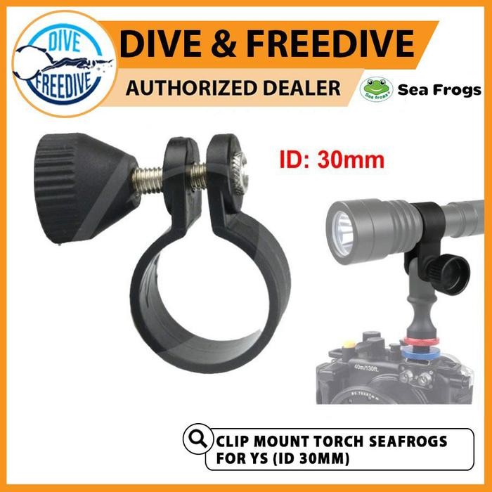 Dh-6 Clip Mount Holder Torch Light Diving Seafrogs For Ys Adapter 30Mm