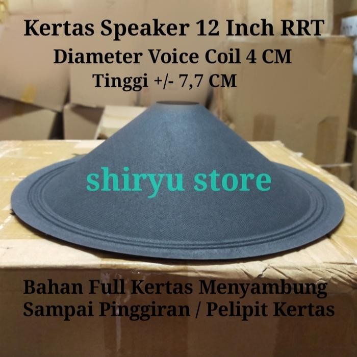 Daun Kertas Speaker Mik 12 Inch Spiker Rrt Fullrange