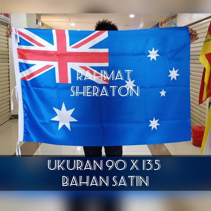 

Terlaris bendera negara australia bahan satin ukuran 90 x 135 SALE