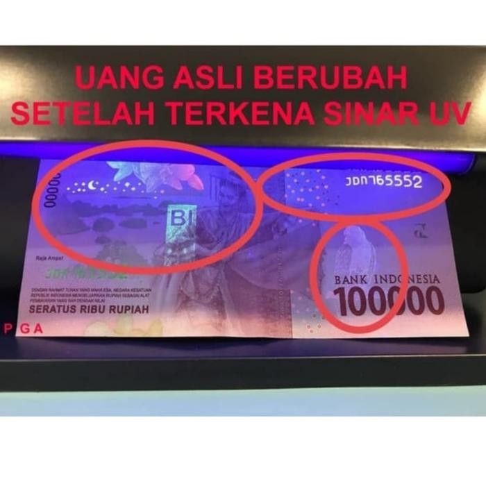 LAMPU DETEKSI UANG PALSU / MONEY DETECTOR UV ULTRAVIOLET / LAMPU UANG