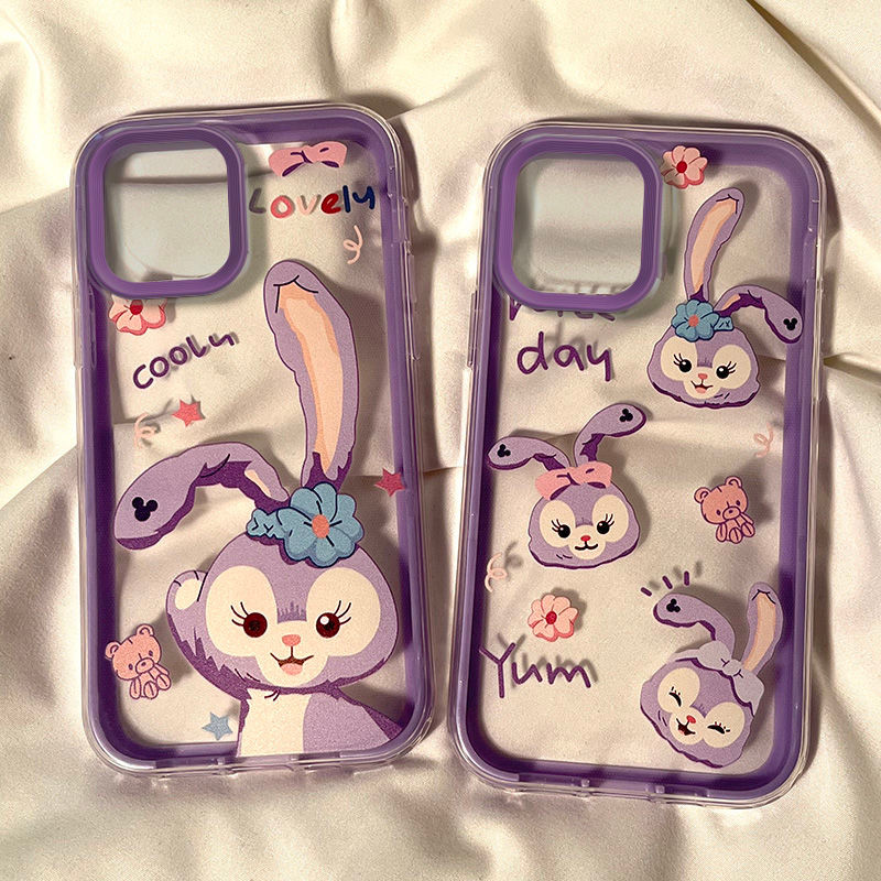 Anti Kuning Kartun Lucu Clear Case Samsung S25 Fe S24 Fe S25 Ultra S23 Fe S20 Fe M15 Note 20 Ultra S