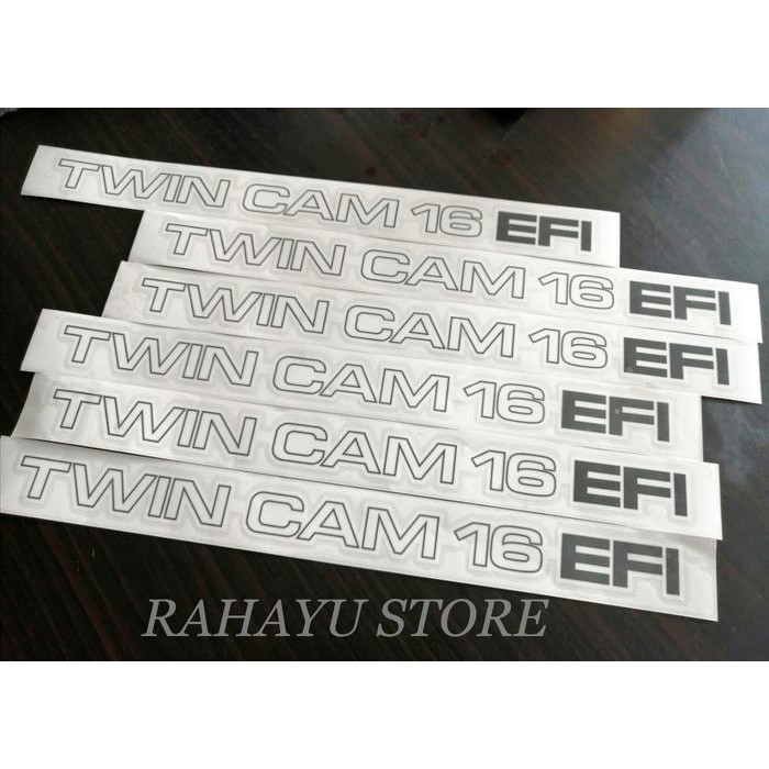 PREMIUM STIKER / STICKER PINTU TWINCAM 16 EFI GREAT COROLLA, ALL NEW COROLLA