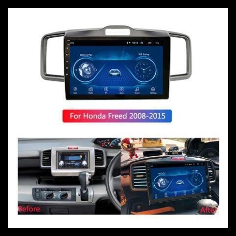 PREMIUM Ada Kipas PendinginLALAHOO 10 Inch 4G+64G Android 13 Head Unit Untuk Honda Freed 2008-2015