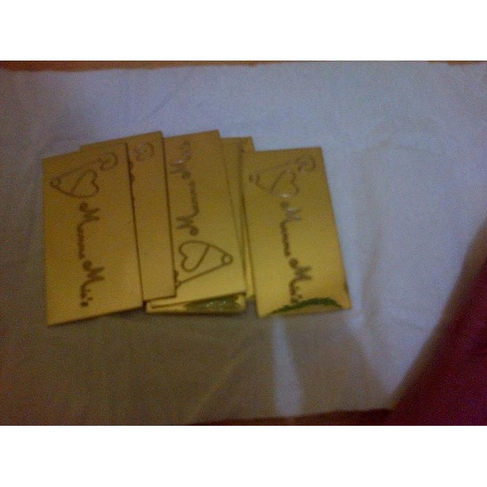 PREMIUM Plat Kuningan Etching Ukuran Kartu Nama