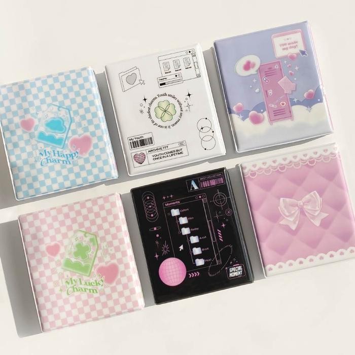 PREMIUM Korea 4 Grid Album Foto Strip Album Foto 6 inci Idol Photocard Buku 4 Potong Album