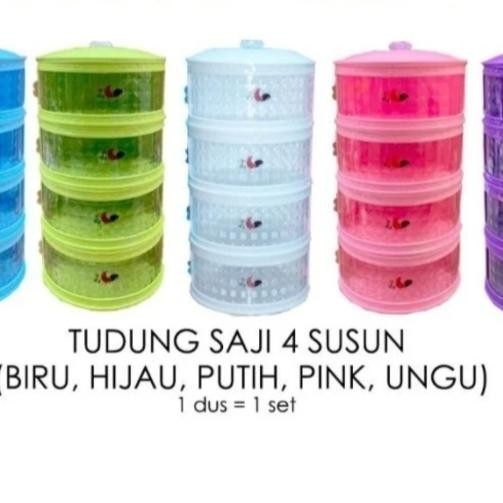 PREMIUM tudung saji 4 susun diamond ayam jago