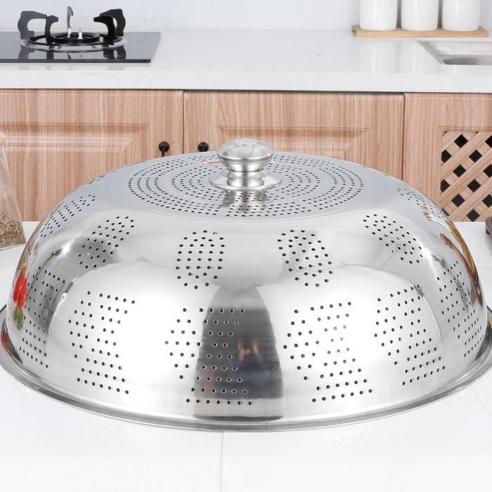 PREMIUM Ready Ugo Tudung Saji Stainless Tudung Saji Tebal Jumbo Tutup Makanan Stainless Steel Tutup