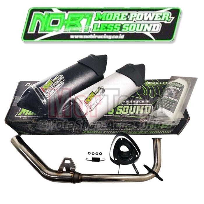 PREMIUM KNALPOT KENALPOT RACING NOBI NOB1 NEO SS VARIO 125 150 FI DUAL SOUND