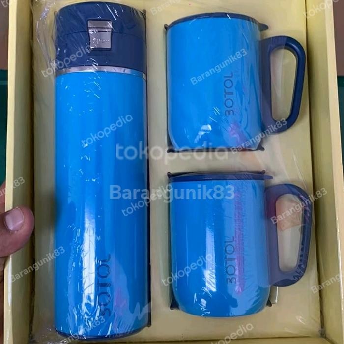 PROMO Termos dan Gelas Mug Polo Dubblin Regent Gift Set 3 pcs Bagus