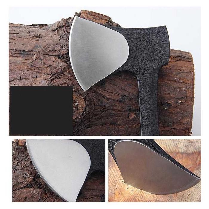 Terhemat Kapak Pemotong Kayu Tajam Kampak Survival Bushcraft Camping