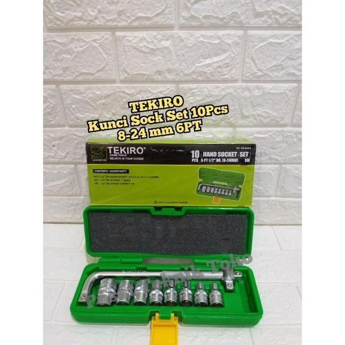 KUNCI SOK SET TEKIRO 8-24MM 10PCS / KUNCI SOK SET TEKIRO 10PCS KUNCI SOK TEKIRO BOX PLASTIK