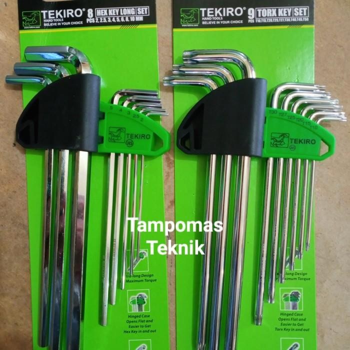 TERLARIS! Kunci L Set Tekiro 2 Set Kunci L Bintang Paket Kunci L Biasa Tekiro