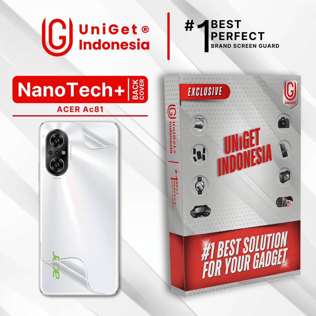 UniGet EPU BIO GENESIS Hydrogel for Acer AC81 / Back Cover Guard (Nanotech+ 100% Recycle) Premium Hi